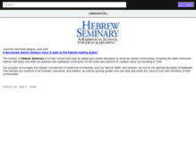 Tablet Screenshot of hebrewseminary.org